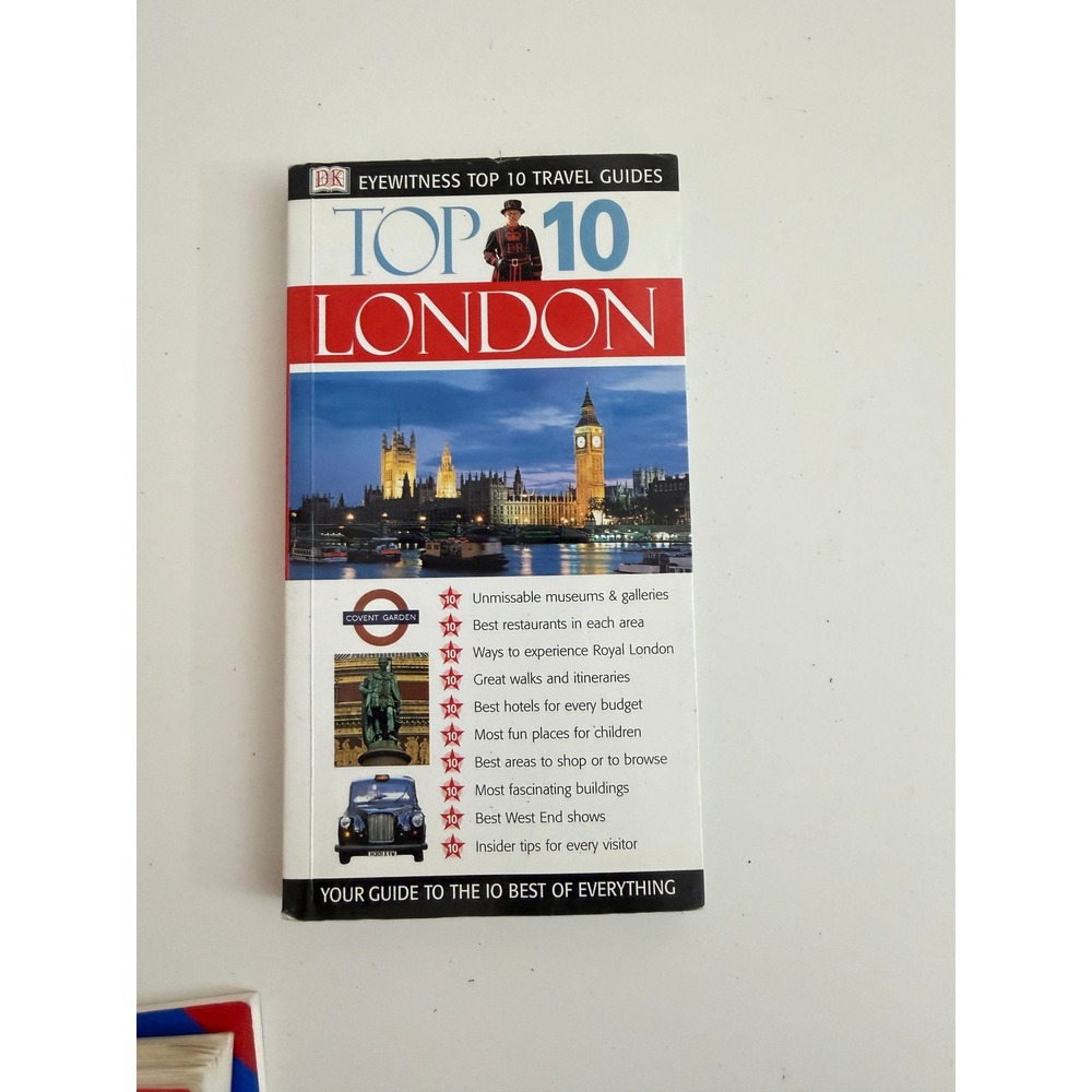 DK Eyewitness Top 10 London Travel Guide Paperback Map ISBN 0751338109